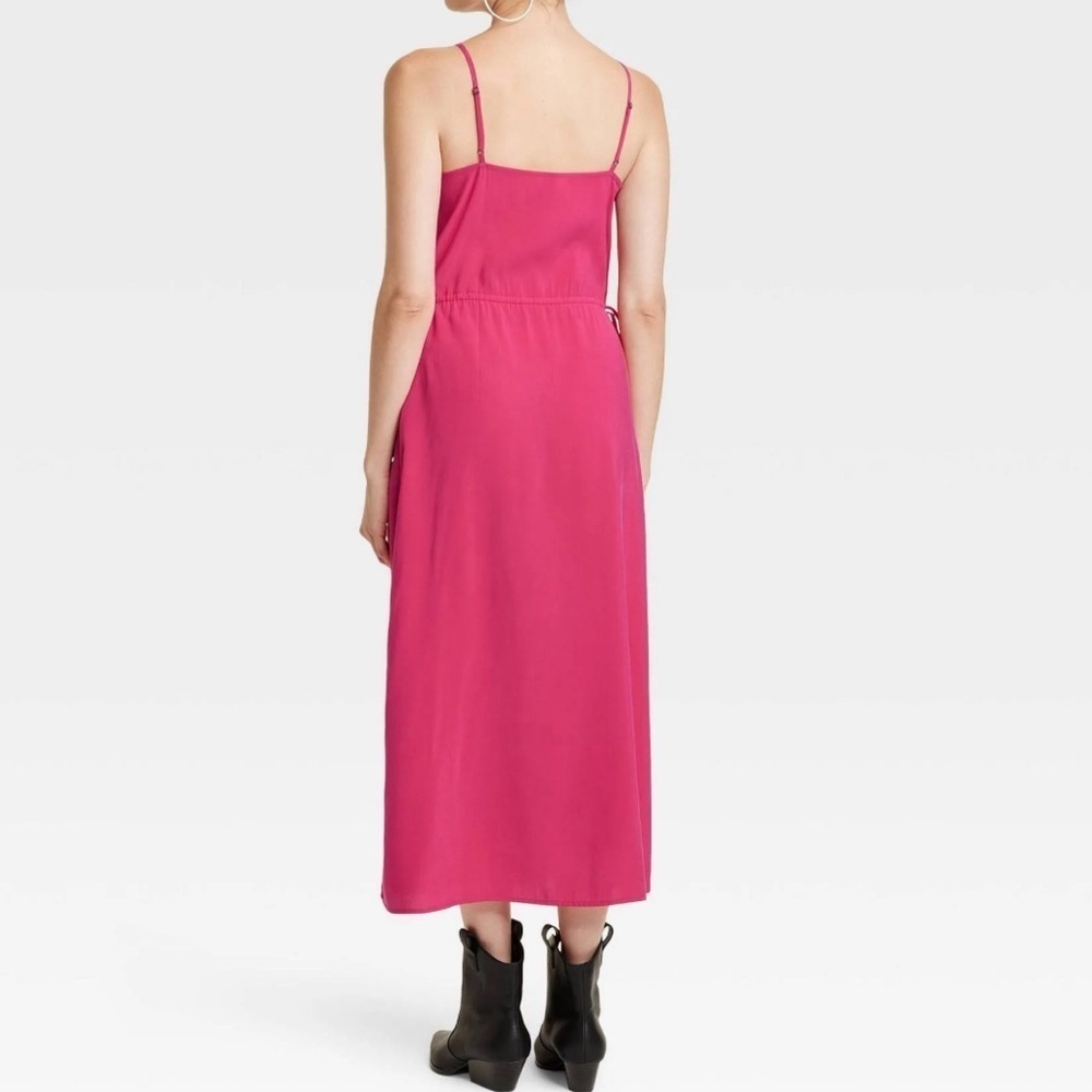 Universal Thread Hot Pink Cami Summer Outdoor Boho Midi Large Dress - Picture 3 of 8